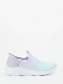 Skechers – Slip-On Sneaker aus gestricktem Meshtextil lavendel