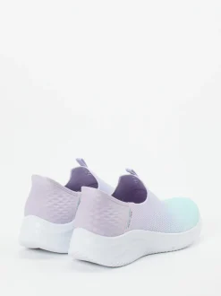Skechers – Slip-On Sneaker aus gestricktem Meshtextil lavendel