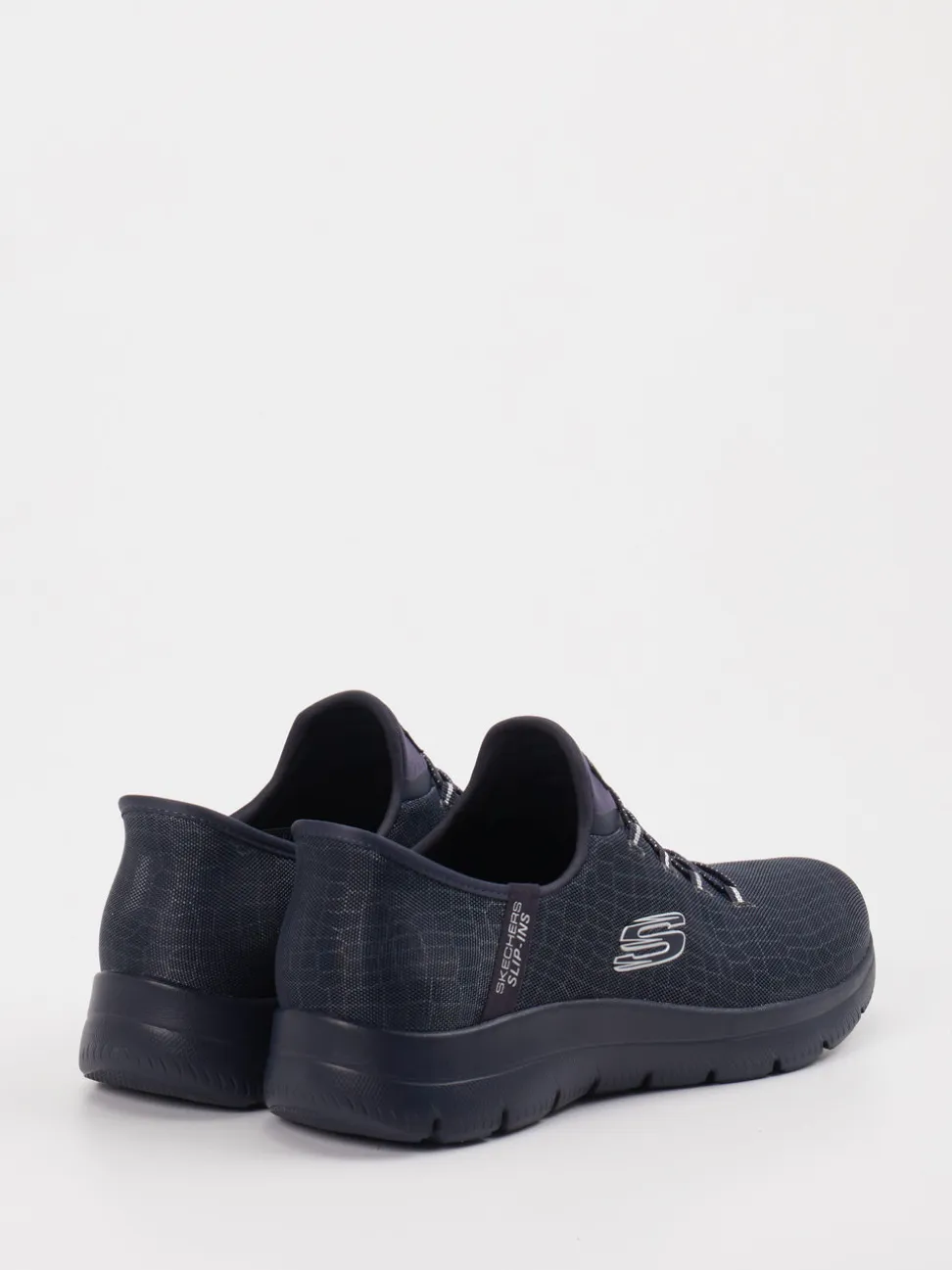 Skechers – Slip-On Sneaker aus Textil Dunkelblau