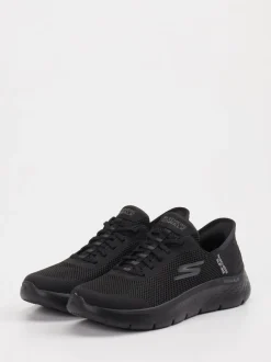 Skechers – Slip-On Sneaker aus Textil Schwarz