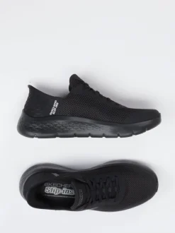 Skechers – Slip-On Sneaker aus Textil Schwarz