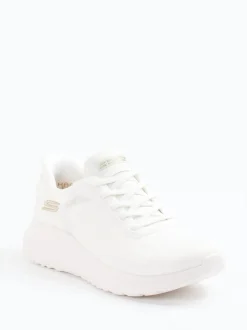 Skechers – Slip-On Sneaker aus Textil in Offwhite