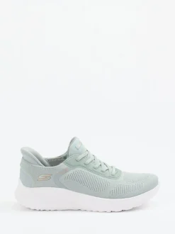 Skechers – Slip-On-Sneaker aus Meshtextil Pastellgrün