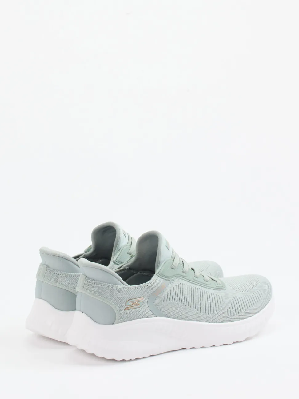 Skechers – Slip-On-Sneaker aus Meshtextil Pastellgrün