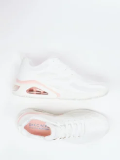 Skechers – Sneaker aus Textil mit Air-Sohle weiß