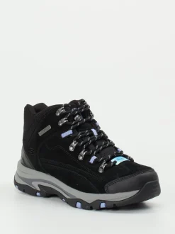 Skechers – Wanderschuhe aus Veloursleder schwarz