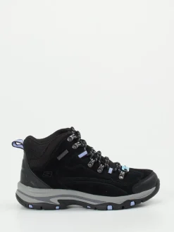 Skechers – Wanderschuhe aus Veloursleder schwarz
