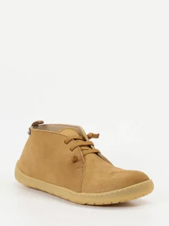 Snipe – Barfuß-Schnürschuhe aus Nubukleder braun