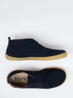 Snipe – Barfußschuh aus Nubukleder Dunkelblau