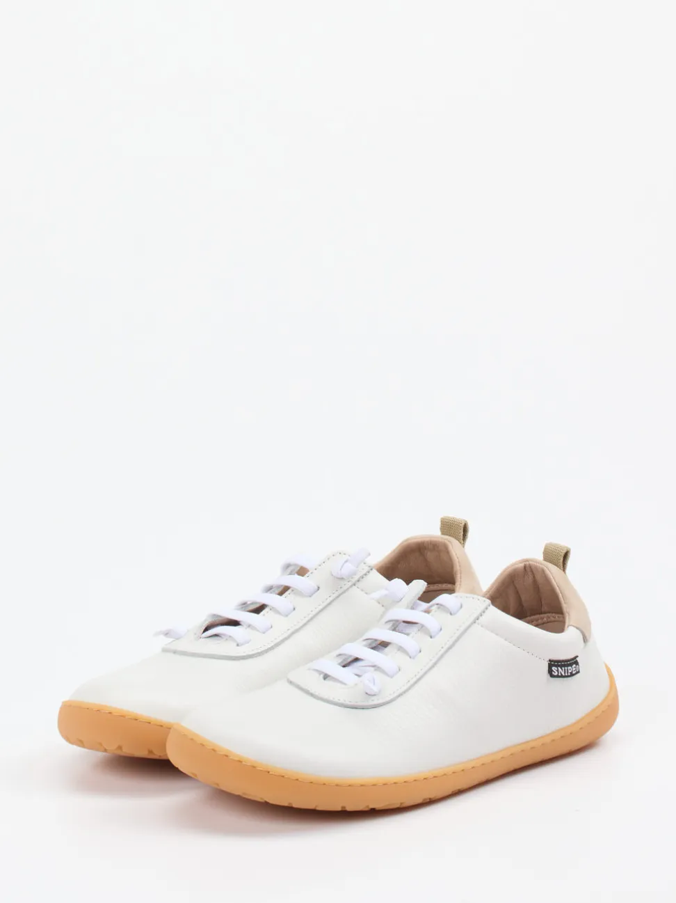Snipe – Barfuß-Sneaker aus Hirschleder Offwhite