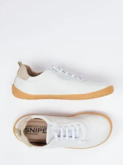 Snipe – Barfuß-Sneaker aus Hirschleder Offwhite