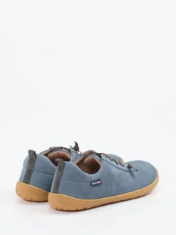 Snipe – Barfuß-Sneaker aus Nubukleder taubenblau