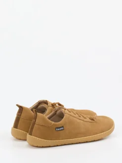 Snipe – Barfußsneaker aus Nubukleder honigbraun