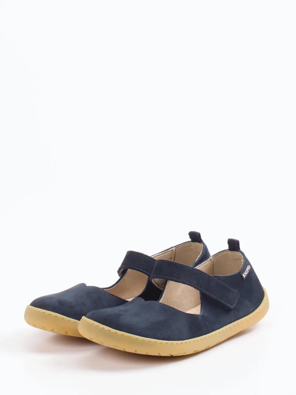 Snipe – Mary Jane Ballerinas aus Nubukleder blau
