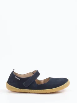 Snipe – Mary Jane Ballerinas aus Nubukleder blau