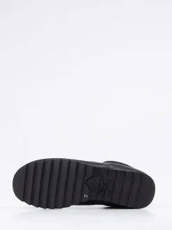 Snipe – Retro-Sneaker aus Kalbleder tiefschwarz