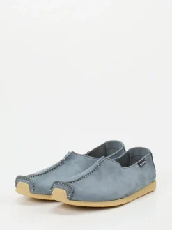 Snipe – Slipper aus Nubukleder in Taubenblau
