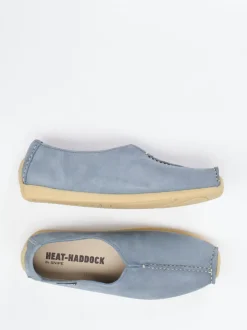 Snipe – Slipper aus Nubukleder in Taubenblau