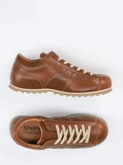 Snipe – Sneaker aus Kalbleder cognacbraun