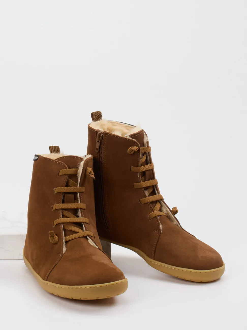Snipe – Stiefeletten aus Nubukleder cognacbraun