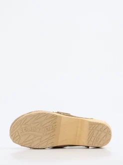 Softclox – Clogs aus Veloursleder mit Holzsohle