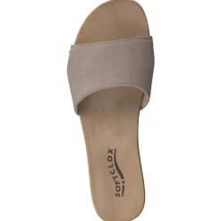 Softclox – Clogs aus Veloursleder mit Holzsohle