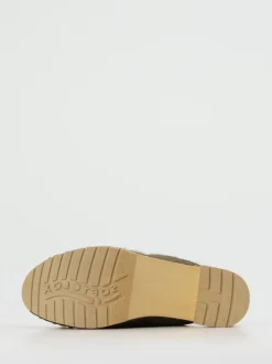 Softclox – Clogs aus Veloursleder olivgrün gefüttert