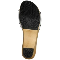 Softclox – Clog-Sandale aus Lackleder Weiß