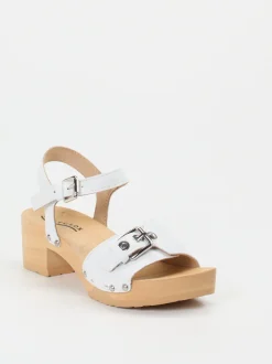 Softclox – Clogsandalen aus Lammleder weiß