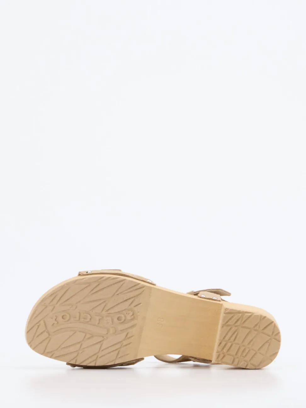 Softclox – Clogsandalen aus Veloursleder sandbeige