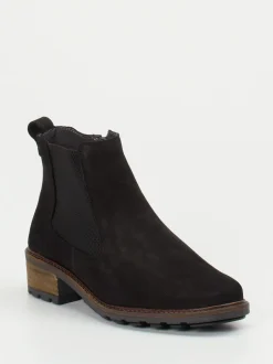 Solidus – Chelsea-Stiefelette aus Nubukleder schwarz
