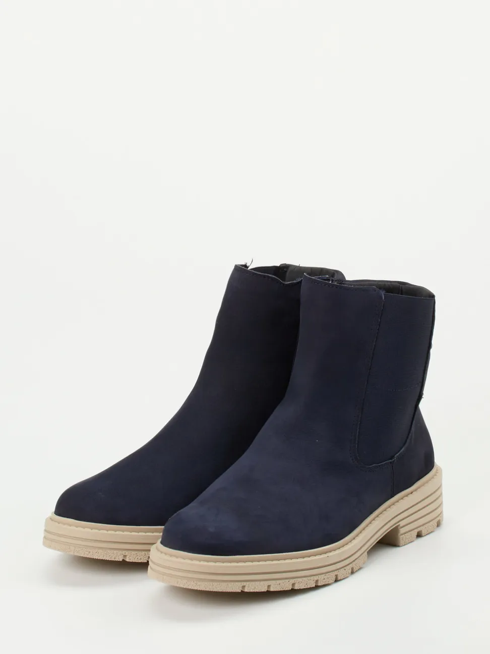 Solidus – Chelsea-Stiefelette aus Nubukleder blau