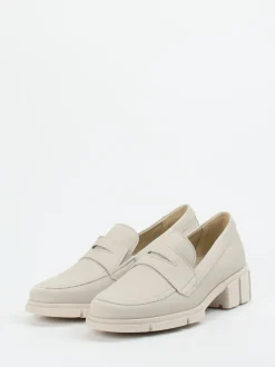 Solidus – Chunky Loafer aus Nubukleder Cremebeige