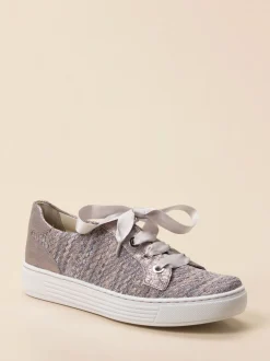 Solidus – Freizeitsneaker aus Textil in Rosé-Metallic