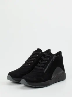 Solidus – High-Top Sneaker aus Nubukleder schwarz