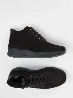 Solidus – High-Top Sneaker aus Nubukleder schwarz