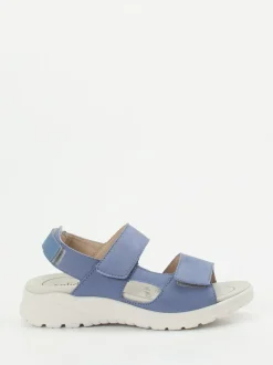 Solidus – Komfortsandalen aus Nubukleder jeansblau
