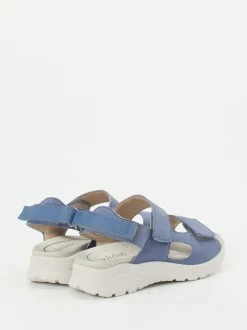 Solidus – Komfortsandalen aus Nubukleder jeansblau