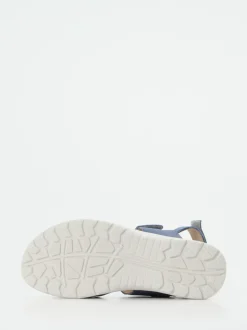 Solidus – Komfortsandalen aus Nubukleder jeansblau