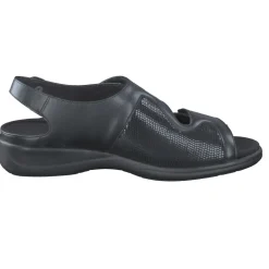Solidus – Komfortsandalen aus Kalbleder schwarz