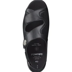 Solidus – Komfortsandalen aus Kalbleder schwarz
