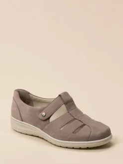 Solidus – Komfortschuh aus Nubukleder in Taupe