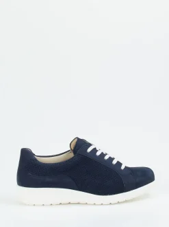 Solidus – Komfort-Sneaker aus Nubukleder marineblau