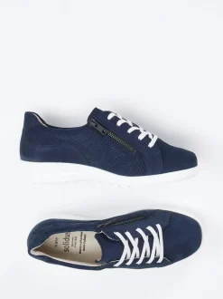 Solidus – Komfort-Sneaker aus Nubukleder marineblau