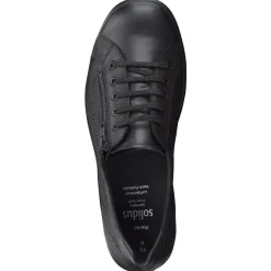 Solidus – Komfort-Sneaker aus geprägtem Leder schwarz