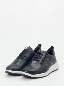 Solidus – Komfort-Sneaker aus Kalbleder dunkelblau