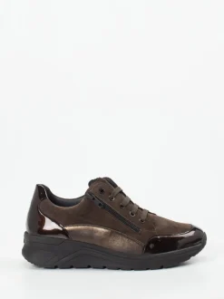 Solidus – Komfort-Sneaker aus Veloursleder Mokka