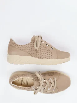 Solidus – Komfort-Sneaker aus Nubukleder beige