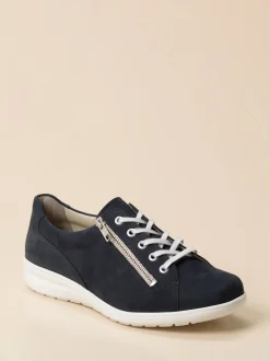 Solidus – Komfort-Sneaker aus Nubukleder dunkelblau