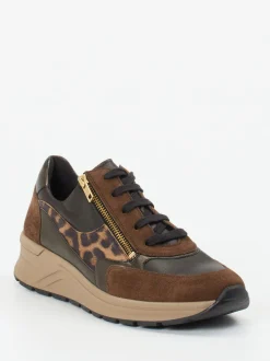 Solidus – Komfort-Sneaker aus Velours- und Glattleder braun